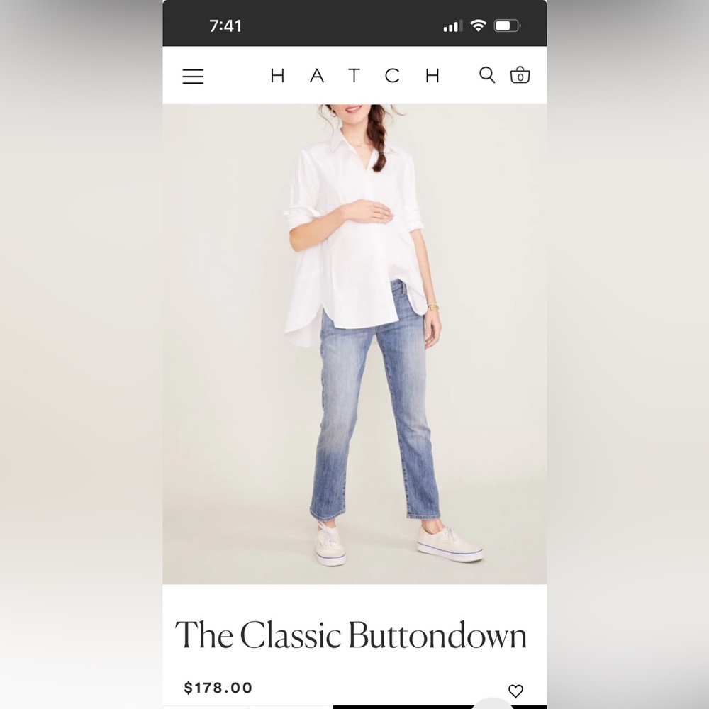 Hatch Collection The Classic Button Down (Maternity)